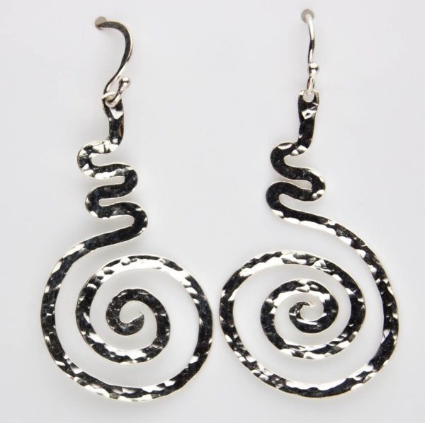 Small Sterling Swirl Earrings